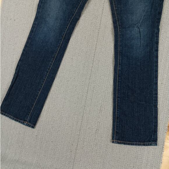 Lucky Brand Vintage Zoe Straight Jeans Womens 4/27 30X30 Blue Casual Western - Picture 7 of 15